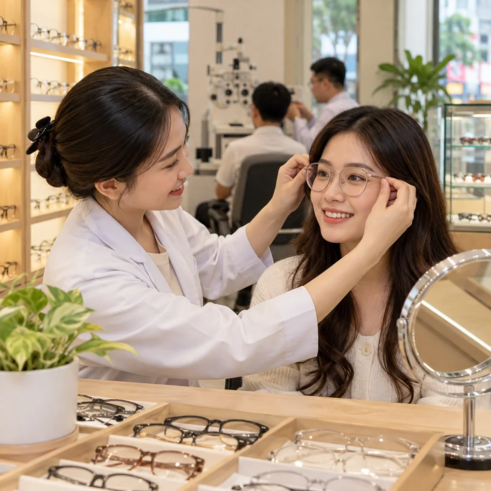 Tròng kính cận phổ thông