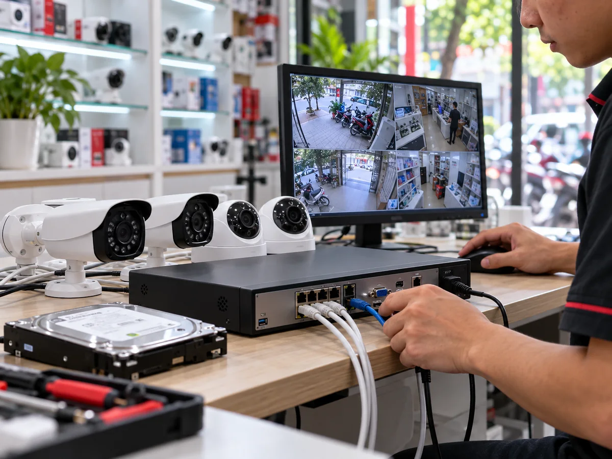 Camera IP Giám Sát Cửa Hàng